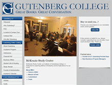 Tablet Screenshot of msc.gutenberg.edu