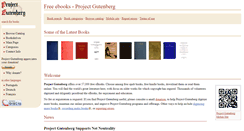 Desktop Screenshot of gutenberg.org