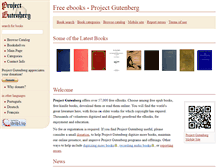 Tablet Screenshot of gutenberg.org